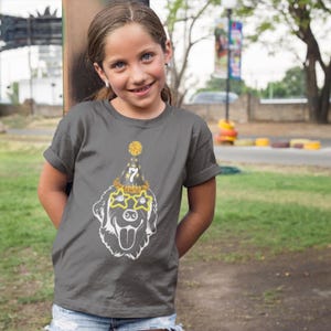 Custom Animal Birthday Shirt, Dog Lover Birthday Shirt, Custom Toddler Youth Shirt, Funny Dog Shirt, Cute Animal Gift Heather Dark Grey