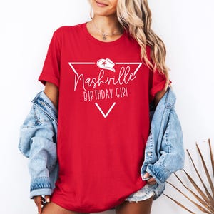 Nashville Birthday Shirt, Nashville Birthday Crew Tshirt, Cowgirl Birthday Party, Girls Nashville Trip Shirt, Gift for birthday girl image 7
