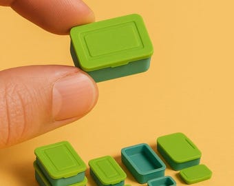 Miniature Food Storage Box: 1/12 Scale Dollhouse Furniture (Digital STL Files)