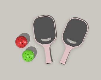 Miniature Pickle Ball à l&#39;échelle 1/12 pour poupée, Diorama - Fichiers STL numériques pour impression 3D