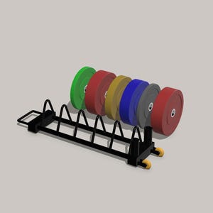 Barbell Plate Rack, Miniature Gym Equipment, Scale Doll Furniture - Miniature Furniture 1/12 scale, Digital STL files for 3d Printing