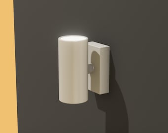 Dollhouse Wall Lamp: 1/12 Scale 3D Print STL File (Cable Hole Version)