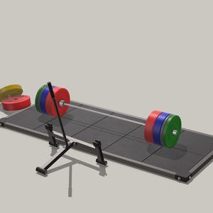 Miniature Deadlift Floor 1/12 scale for Doll House, Mini Gym - Digital STL files for 3d Printing