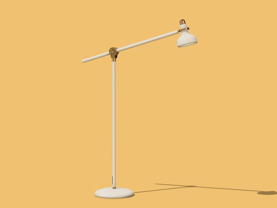 Miniature Floor Lamp STL Files: 1/6 & 1/12 Scale Dollhouse Furniture (Digital Download)