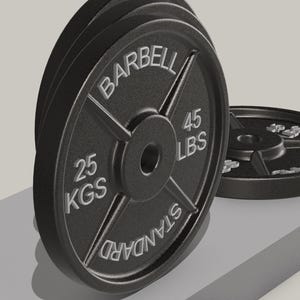 Miniature Weight Plate, Gym Equipment, Scale Doll Gym - Miniature Furniture 1/12 scale, Digital STL files for 3d Printing