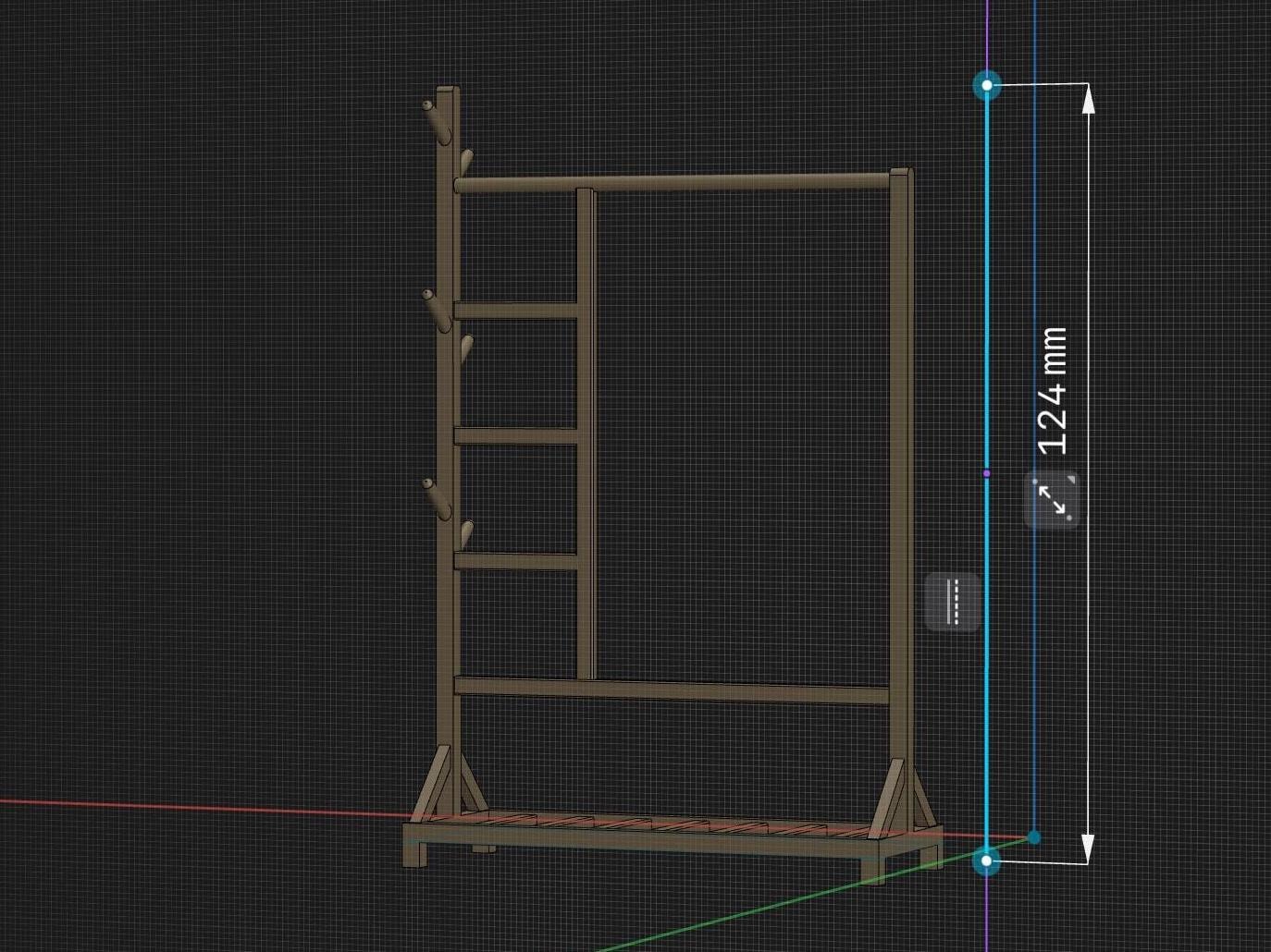 Miniature Tree Clothes Rack: 1/12 Scale Dollhouse Furniture (digital ...