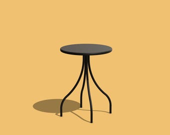 Table d'appoint miniature : meubles de maison de poupée à l'échelle 1/12 (fichier numérique STL)