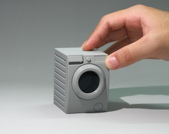 Miniature Washing Machine 1/12 Scale Dollhouse Furniture (Digital STL File)