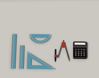 Miniature Learning Tool 1/12 scale - Digital STL files for 3d Printing