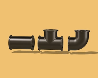 Miniature Sewer Pipe 1/12 scale for Diorama, Doll House - Digital STL files for 3d Printing