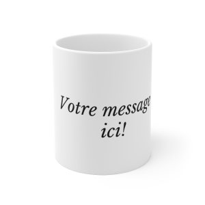 Customizable ceramic mug