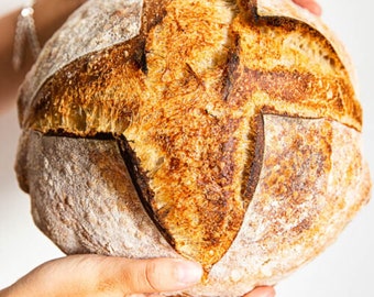 The BEST EASIEST Beginner-Friendly Sourdough Bread RECIPE Instant Download