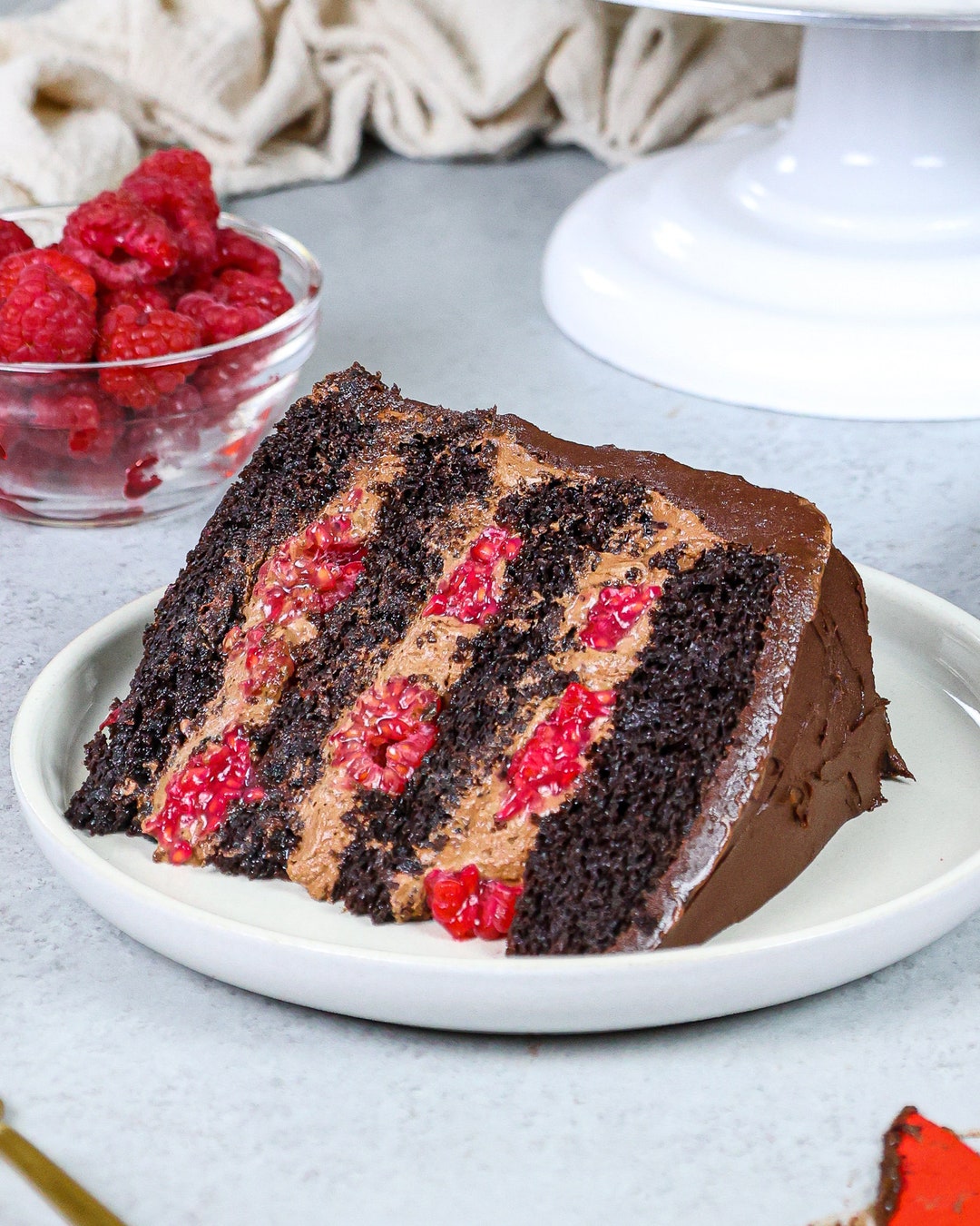 Chocolate Fudge Cake With Raspberry Filling | Decadent Chocolate ...