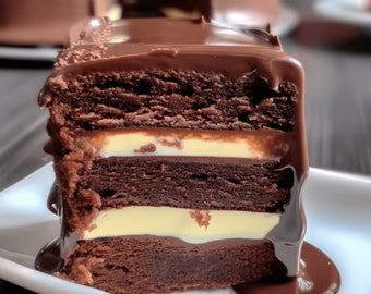 The BEST Old-Fashioned Swiss Chocolate Cake RECIPE Instant Download Recipe