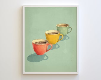 coffee bar print, coffee wall art, coffee bar sign, coffee print, coffee bar art, kitchen decor, gallery wall, coffee lover gift, minimalist