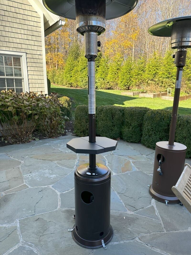 Outdoor Propane Patio Heater Table, Clampon, Basement Pole Table