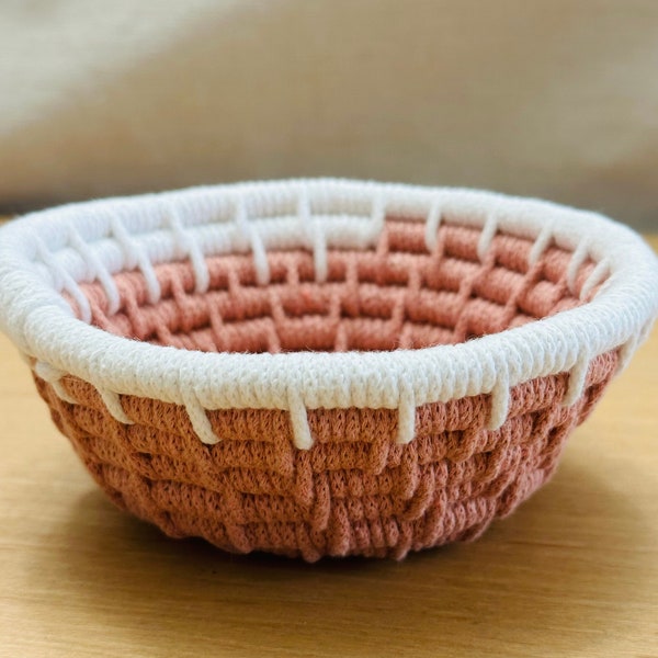 Macrame Coil Basket-Bowl-Decorative-