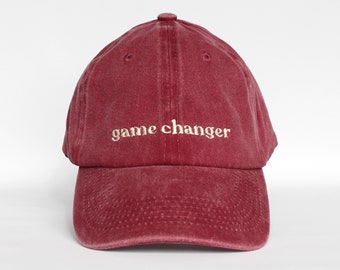 Casquette game changer brodée, mixte et souple, 100% coton, taille unique ajustable