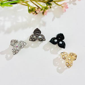 Small dainty light metal butterfly clips jaw clip hair claw (selling as a pair)
