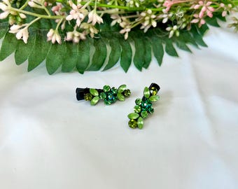 Mini Flower Slide-In Alligator Korean Clips (Pair)