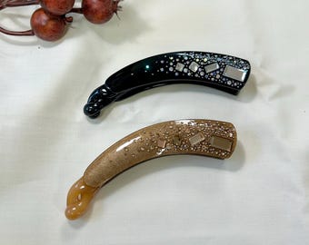 Pinza estilo antiguo tipo banana para coleta, goma para el cabello coreana