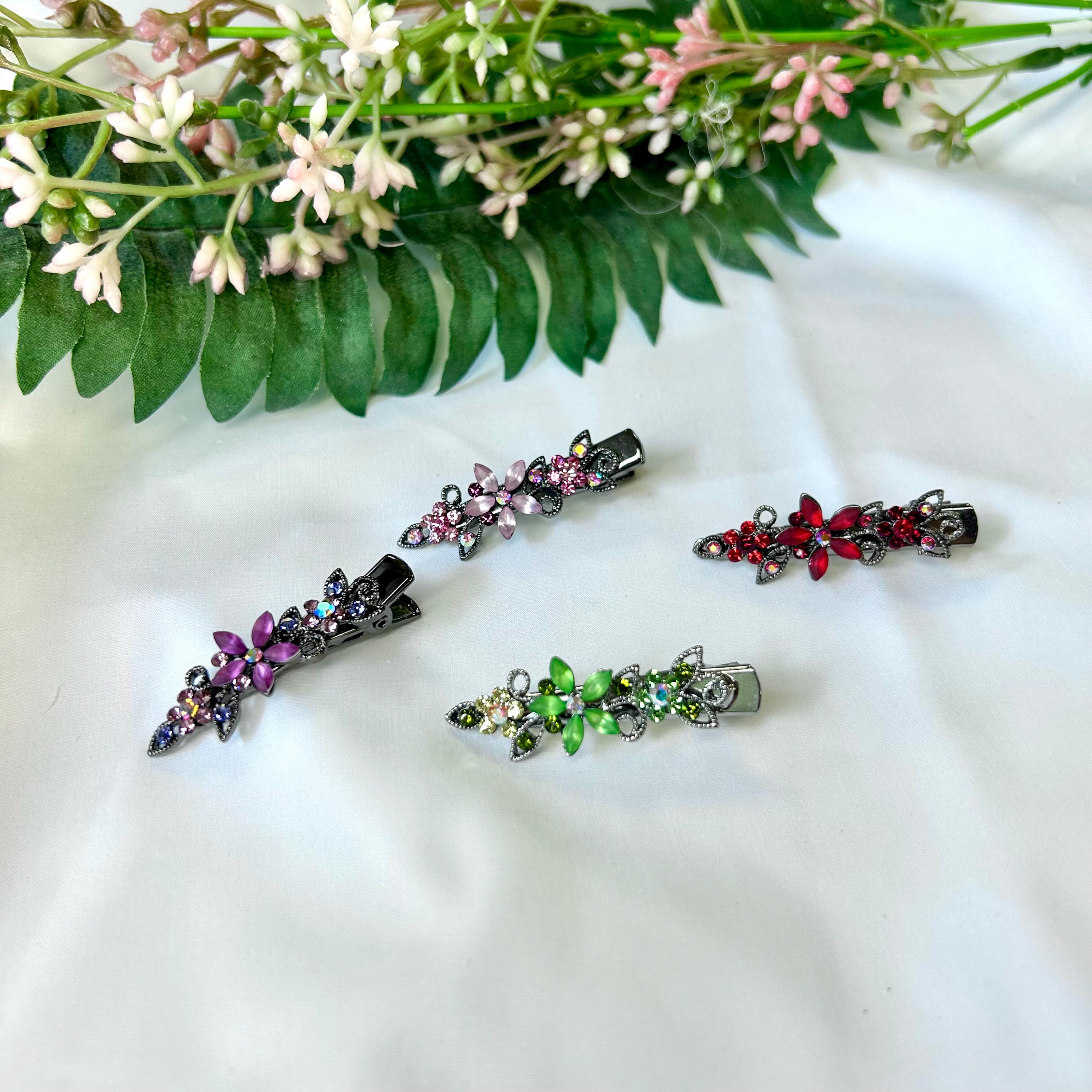 Soho Crystal Hair Clips - Etsy UK display picture 1