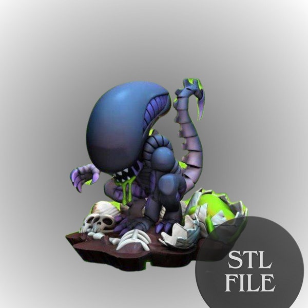 Mini Alien Digitale STL-Datei Digitales Modell druckbare Datei