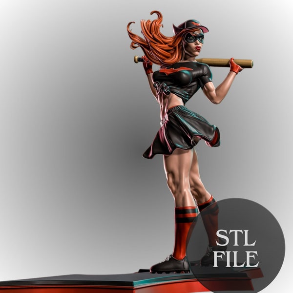 Btgirl Play Baseball Digital STL File Digital Model Printable File