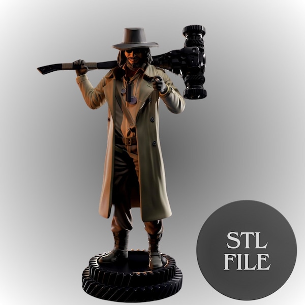 Karl Heisenberg Resident Evil Statue Fichier STL numérique Modèle numérique Fichier imprimable