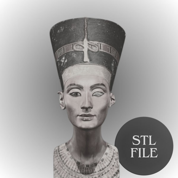 Nefertiti Historical Bust Digital STL File Digital Model Printable File