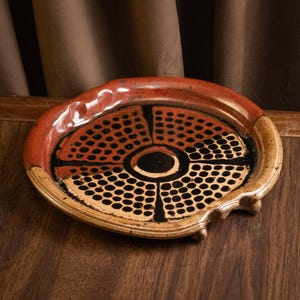 Vintage Wayne Chapman pottery ceramic platter tray 12 inches