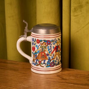 Vintage Original Gerzit Gerz W German beer stein dancing