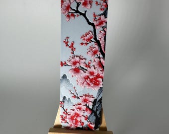 3D gedrucktes Lesezeichen in japanischer Blüte - Sakura-inspiriertes Blumendesign - Elegantes Geschenk für Bücherliebhaber und Leser