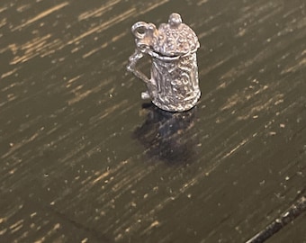 German Stein Charm Sterling Silver Vintage Beer Stein Great Gift