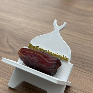 Updated!Personalized Islamic Date Holder STL | Mini Rahle Iftar Decor | Ramadan Table Gift