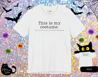 Camiseta divertida para disfraz de Halloween, camiseta sarcástica para fiestas