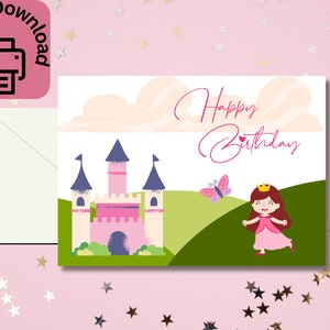 Cartão de Feliz Aniversário Princesa
