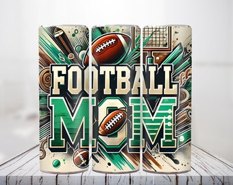 Football Mom Tumbler, Mom tumbler, Mom Sublimation, Tumbler Wrap, Halloween, Football Mom Straight Template, Sublimation Graphics
