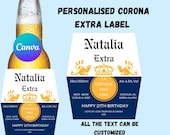 Beer Label Canva Template Personalized Custom Digital Download Groomsmen Gift Bachelorette Party Gifts for Him Dad, Beer diy