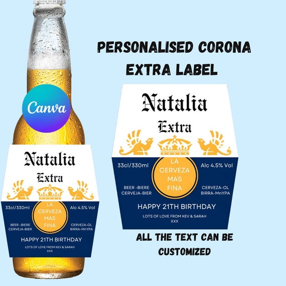 Beer Label Canva Template Personalized Custom Digital Download Groomsmen Gift Bachelorette Party Gifts for Him Dad, Beer diy