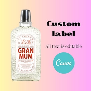 Etichetta Tequila modello Canva personalizzata download digitale regalo per sposo regali per addio al nubilato per lui papà