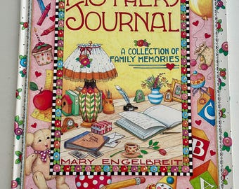Vintage Baby Book, Hardcover, A Mother's Journal illustrated by Mary Engelbreit, A collection of family memories