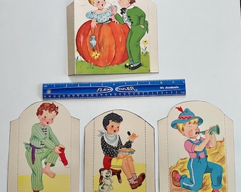Vintage Nursery Rhyme Paper Dolls – Mid Century Cardstock Cutouts