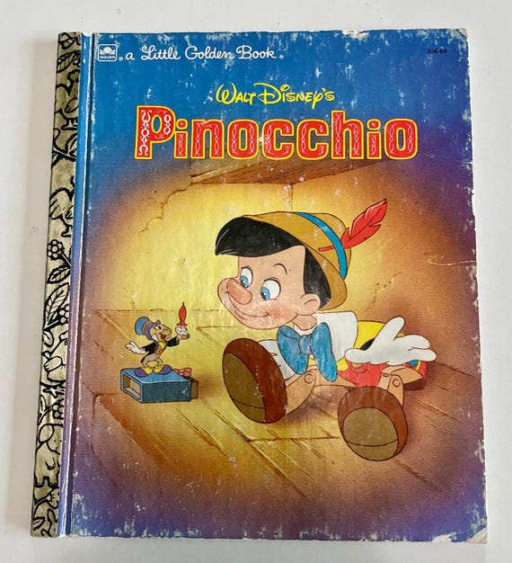Vintage Pinocchio Little Golden Book (1990) - Children's Classic