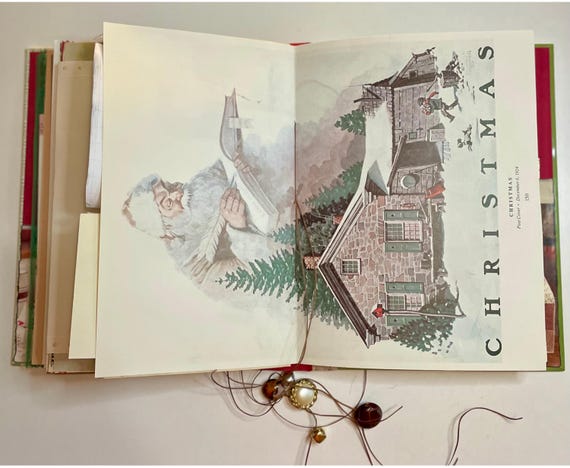 Handmade Christmas Junk Journal: Altered Book for Holiday Memory Keeping