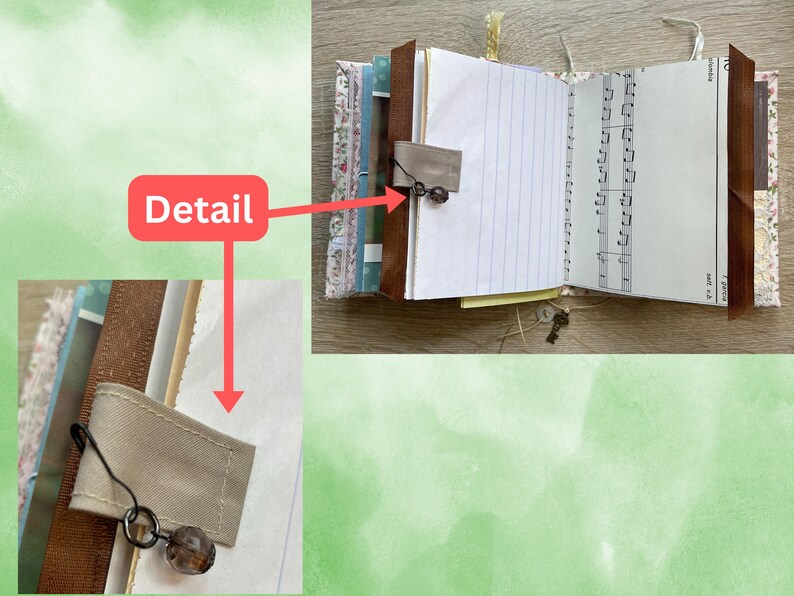 Handmade Junk Journal, Vintage Little Girl Theme Diary, Custom Pink