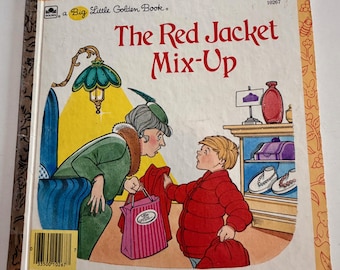 Vintage Big Little Golden Book, The Red Jacket Mix Up, 1986