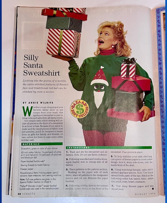 Vintage Crafts Magazine August 1994: Summer DIY & Christmas Projects