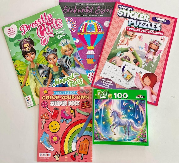 Enchanted Activity Kit, Unicorn Puzzle, Fairy Paper Dolls