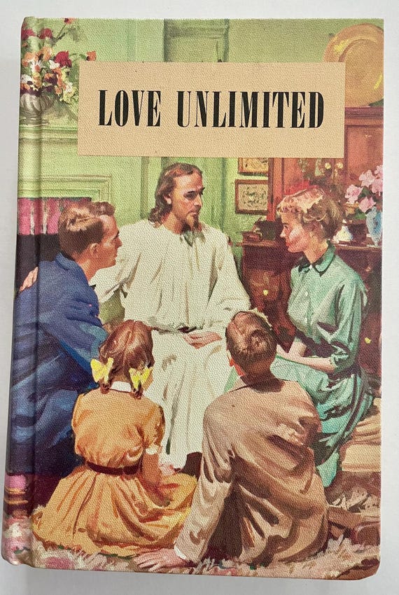 1958 Vintage Christian Book, Love Unlimited by Ellen G. White, hardcover